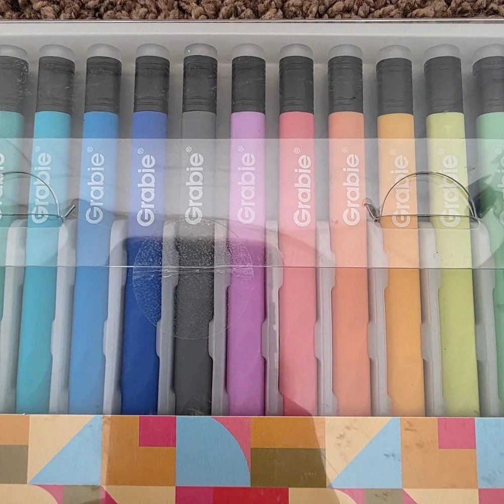 Grabie Premium Erasable Gel Pens Set of 36 Medium Point 0.6mm Multicolor NIB
